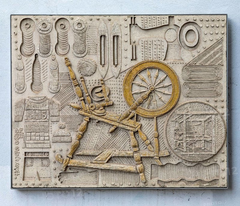 Former British Home Stores mural, Colchester, Essex, England, UK created by Henry Collins and Joyce Pallot