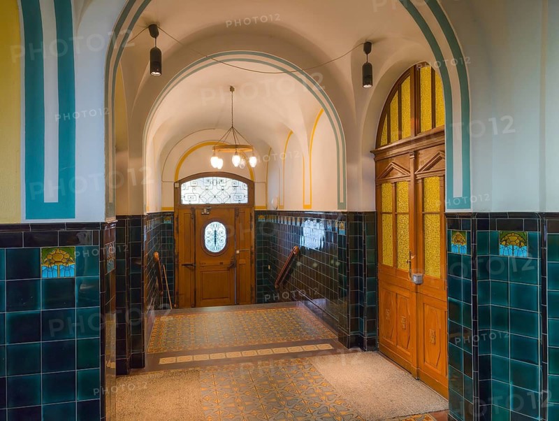 Art Nouveau hallway interior Minden Germany