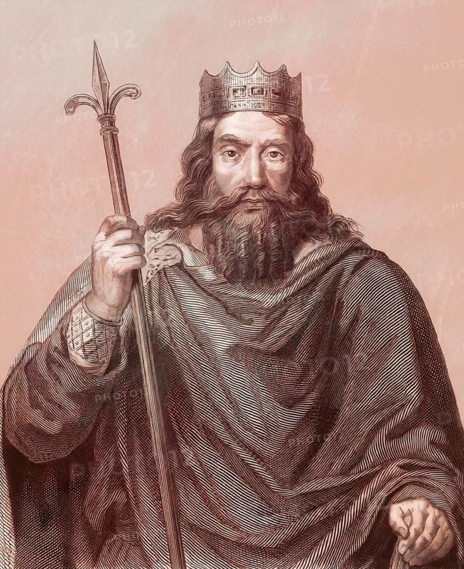Clovis, Chlodovechus, Chlodwig I., Chlodowech, 466-511, King of the Franks of the Merovingian dynasty, digitally edited