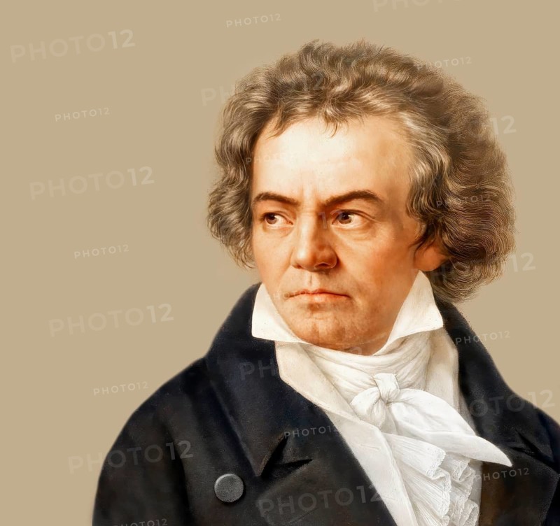 Ludwig van Beethoven, 1770 -1827, German composer, Ludwig van Beethoven, 1770 -1827, German composer, digitally edited based on a historical illustration, subsequently colored