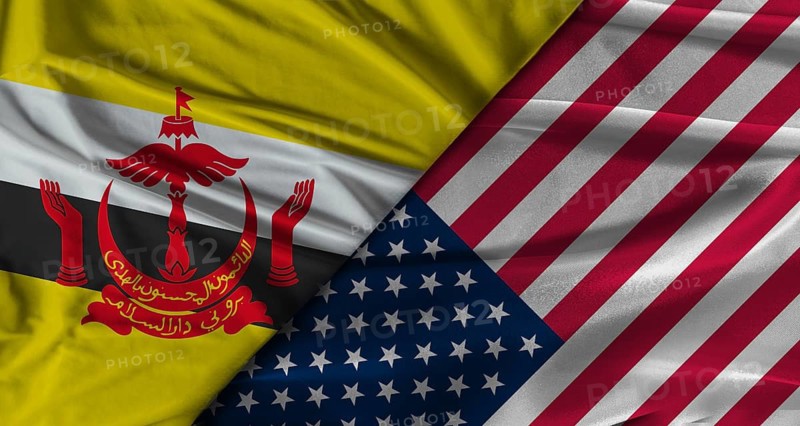 Bilateral relations between Brunei and United States. Flag of Brunei and United States