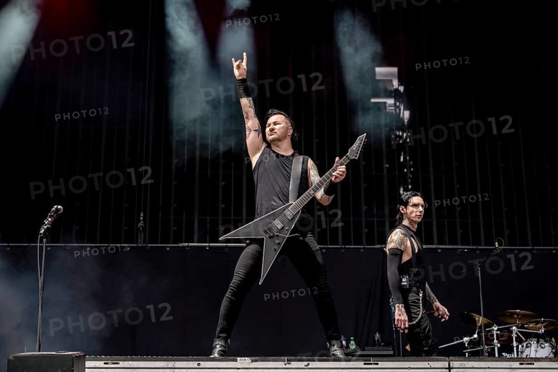 Jacob Jake Pitts, guitarist of Black Veil Brides live at Rock im Park on Zeppelin Field in Nuremberg on 06.06.2026