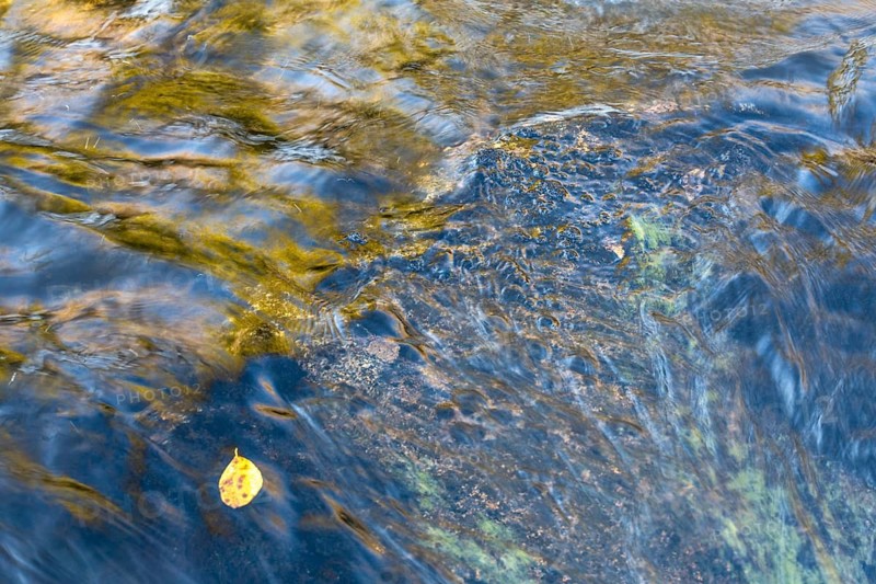 Reflections on a rock, Dundret Nature Reserve, Gällivare, Norrbotten, Lapland, Sweden, October 2022