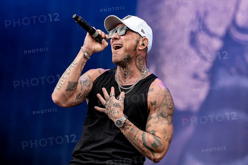 George Johnny 3 Tears Ragan, rapper from Hollywood Undead live at Rock im Park on Zeppelin Field in Nuremberg on 06.06.2026