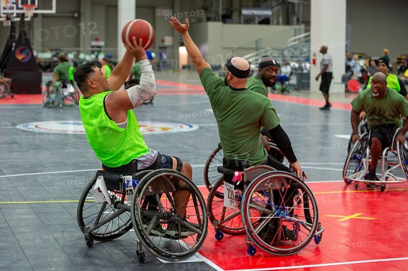 Detroit, Michigan - The National Veterans Wheelchair Games, an annual event sponsored by the Paralyzed Veterans of America and the Department of Veterans Affairs. Over 500 athletes competed in more than 20 sports during the six-day event
