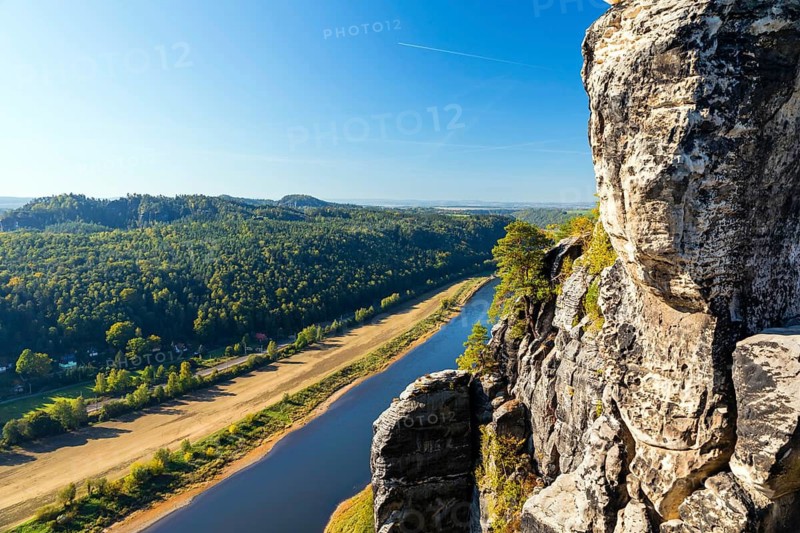 Germany, Saxony, Sandstone Mountains, Saxon, Switzerland, Elbe, Bastion, Saxon Switzerland, Saxony, Federal Republic of Germany