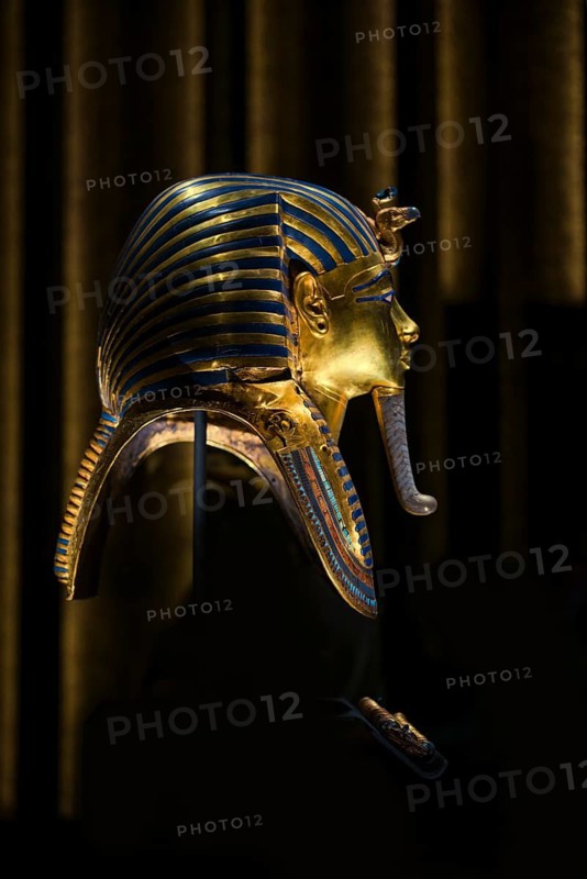 Pharaoh Tutankhamun's gold treasure, the Grand Egyptian Museum, Grand Egyptian Museum, GEM, Giza, Cairo, Egypt
