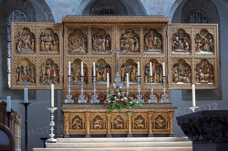High Altar, Winged Altar, St. Peter Cathedral, Osnabrück, Lower Saxony, Germany