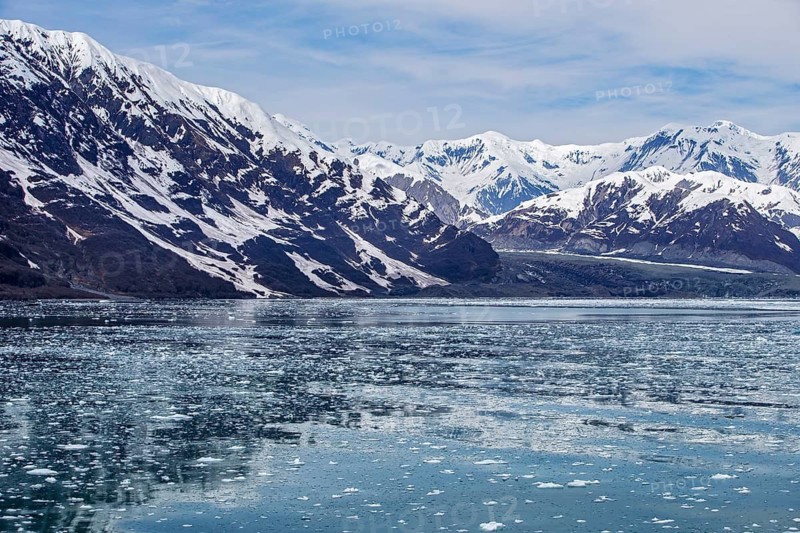Hubbard Glacier and ice-choked waters of Disenchantment Bay, Alaska, United States of America