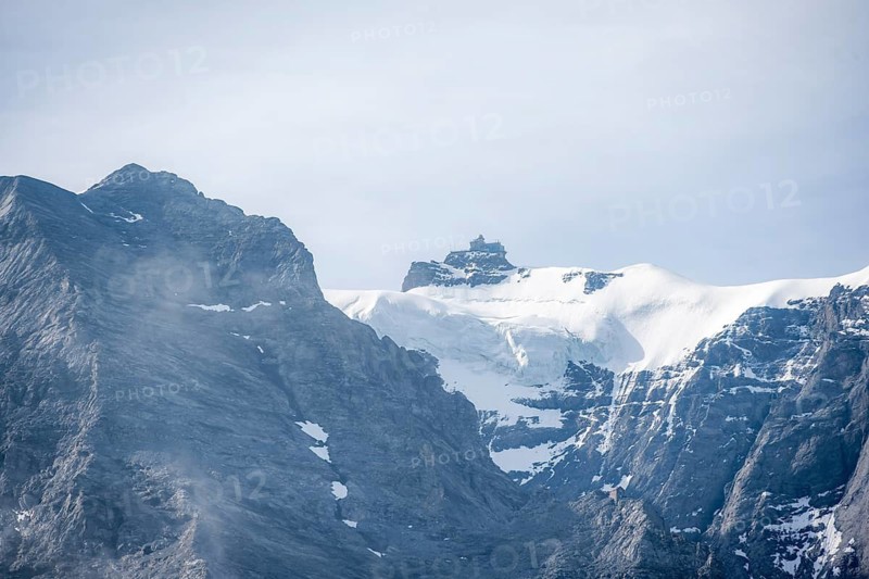 Jungfrau Railway mountain station, Jungfraujoch, Bernese Alps, Bernese Oberland, Switzerland