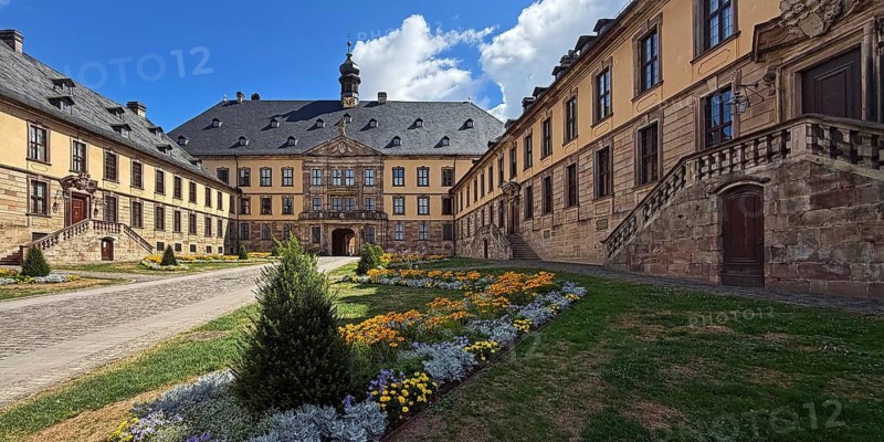 The Fluda City Palace, the former residence of the Fulda prince-bishops, Old Town, Baroque Quarter, Fulda, East Hesse, Hesse, Germany