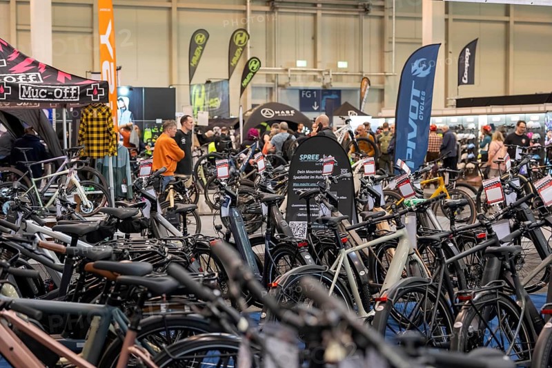 Fahrrad Essen, public fair in the halls of Messe Essen, retailers and manufacturers show everything about bicycles, e-bikes, accessories, North Rhine-Westphalia, Germany