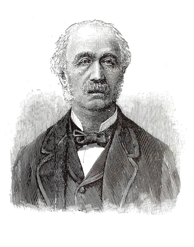 Historian and university professor Dr Oswald Seidensticker (1825–1894) . A leading figure in the study of German-American history, he taught as a professor at the University of Pennsylvania. He also played a key role in establishing German-American Day in the USA, which commemorates the first organised German immigration in 1683, illustration, reproduction of a 19th-century original. Authentic, file restored for optimal use, exact date of the original unknown, historical