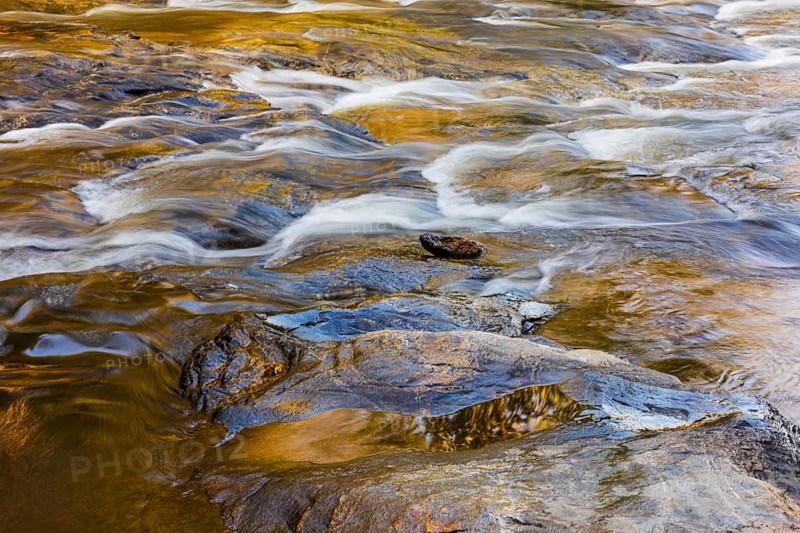 Flowing stream of the Mae Ya River, near Doi Inthanon National Park, Chiang Mai Province, Thailand
