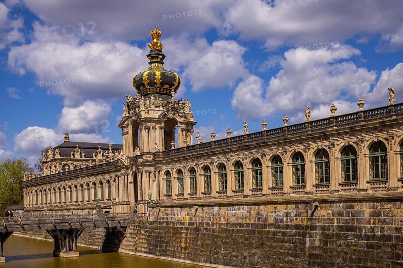 Dresdner Zwinger, Kronentor, Dresden, Saxony, Germany