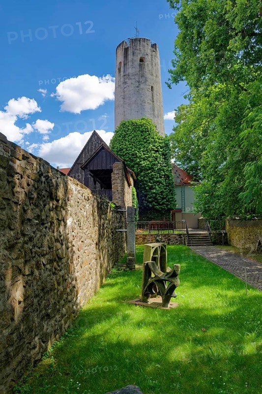 Torschreiberhaus, Altoschatzer Stadttor, Stadtmauer, Oschatz, Saxony, Germany