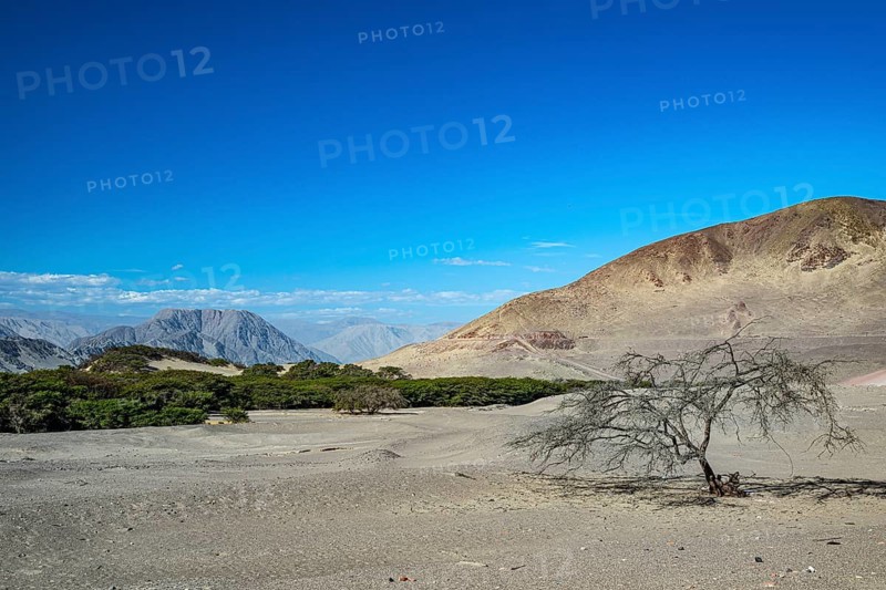 Desert landscape, coastal desert near Chauchilla, Nazca, southern Peru, Peru, South America