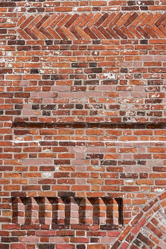 Brick wall, cathedral, Episcopal Church of the Swedish-speaking Evangelical Lutheran Diocese of Borgå, Porvoo, Finland