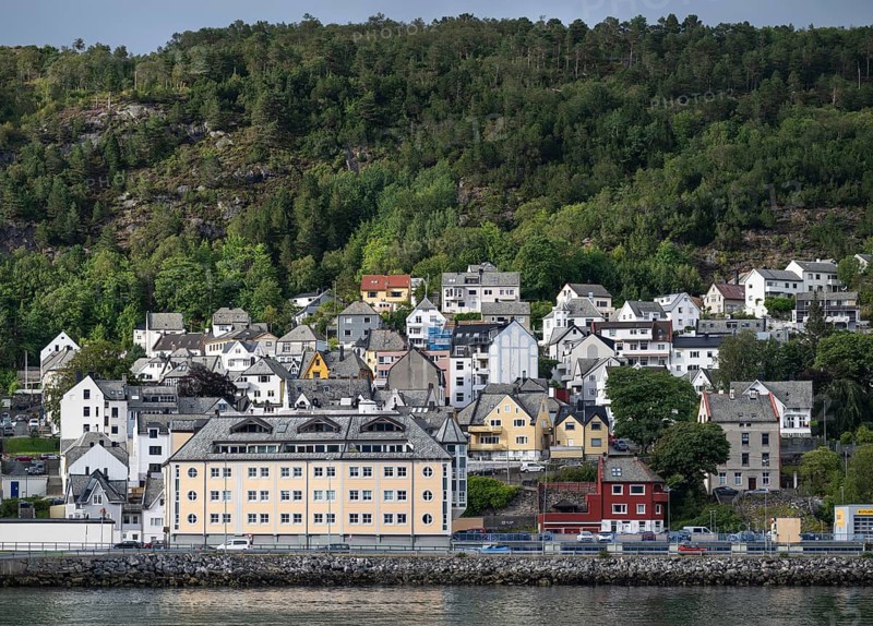 Suburb of Ålesund or Alesund, Møre og Romsdal county, Norway