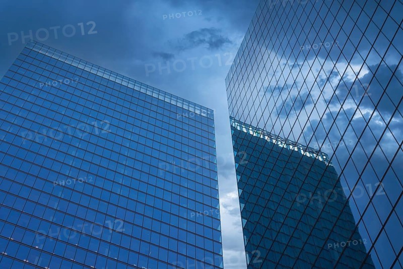 Scenic Toronto financial district skyline and modern architecture