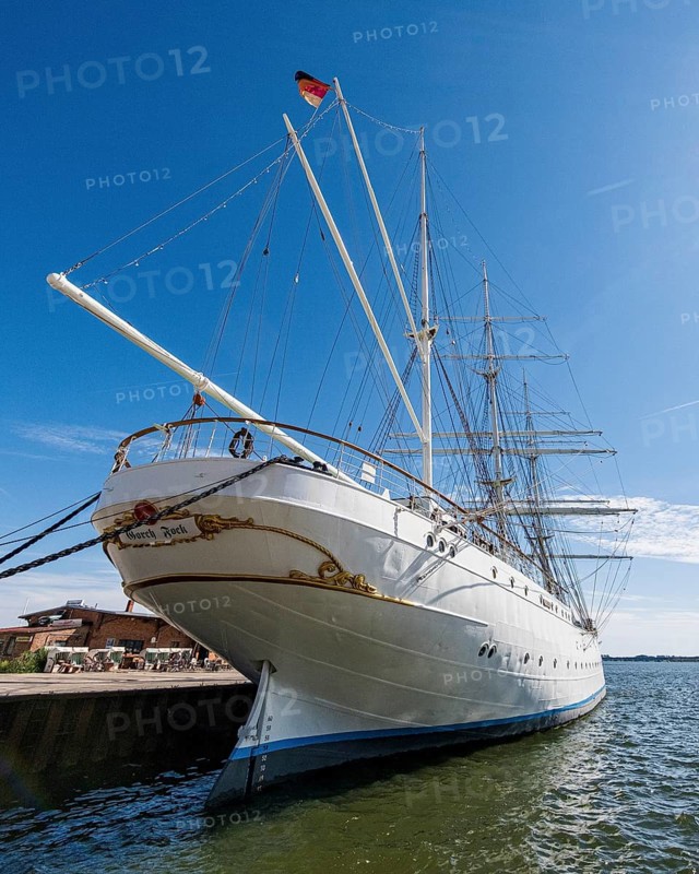Gorch Fock in Stralsund Harbour, Stralsund, Germany