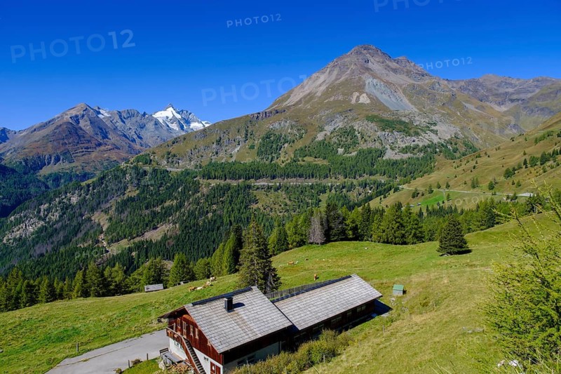 Kasereck viewpoint, Grossglockner-Hochalpenstraße, curvy Alpine road, Bergstraße, Passstraße, Alpenpass, Grossglockner, Carinthia, Austria