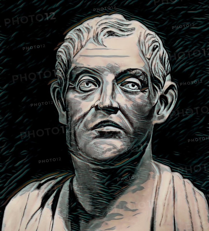 Aristotle, 384-322 BC, ancient Greek philosopher and scientist, digitally altered