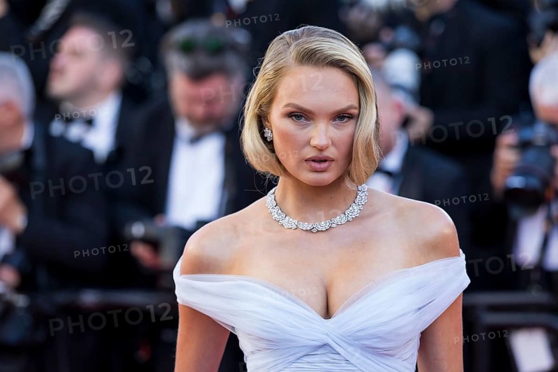 Romee Strijd at Karma on the Red Carpet at the Palais des Festivals et des Congrès during the 79th Cannes International Film Festival. The 79th Cannes International Film Festival will take place from May 12 to 23, 2026