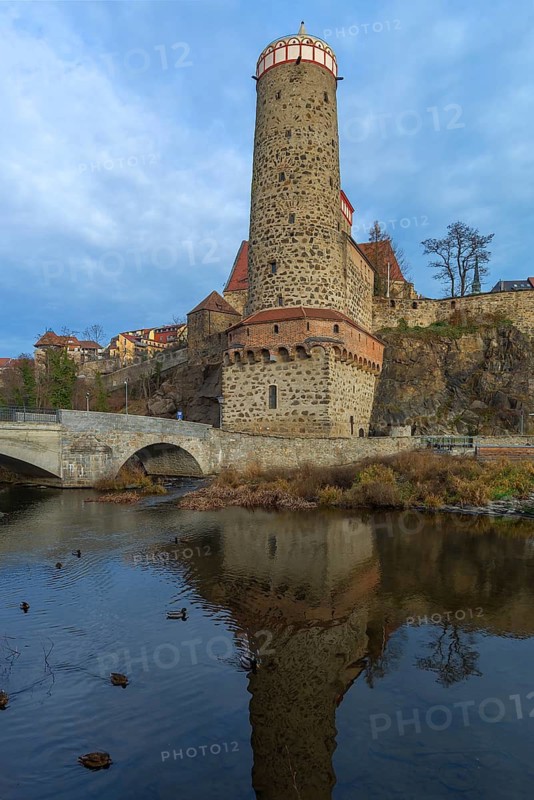Wendischer Tower, part of medieval city fortifications, 15th century, Bautzen, Upper Lusatia, Saxony, Germany