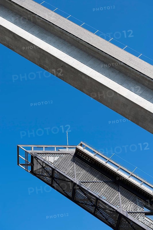 Detail, ski jumping hills, Salpausselkä-Schanze, Lahti, Finland