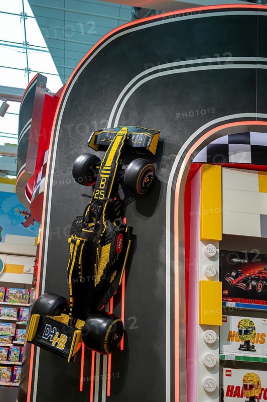Lego XXL Formula 1 racing car decoration, Dubai, United Arab Emirates, UAE
