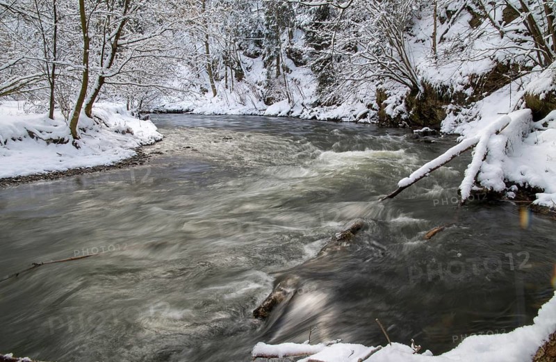 Germany, Greiz, Göltzschtal, Thuringia, Thuringia, landscape, snow, Vogtland, winter