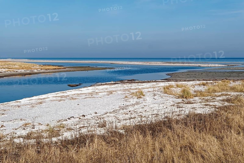 Darßer Ort lighthouse in the Western Pomeranian Lagoon Area National Park. Prerow, Mecklenburg-Western Pomerania, Germany