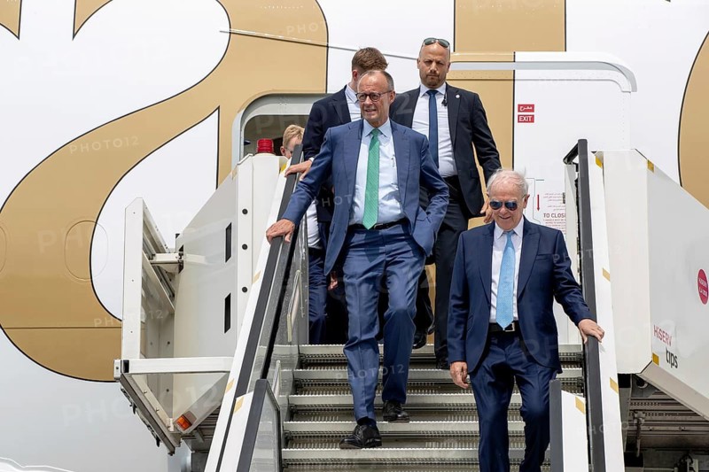 Friedrich Merz, Federal Chancellor, at the Emirates A380 – International Aerospace Exhibition (ILA), Berlin ExpoCenter Airport, Schönefeld, 10 June 2026