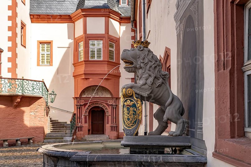 Löwenbrunnen of Weilburg Castle, Hesse, Germany