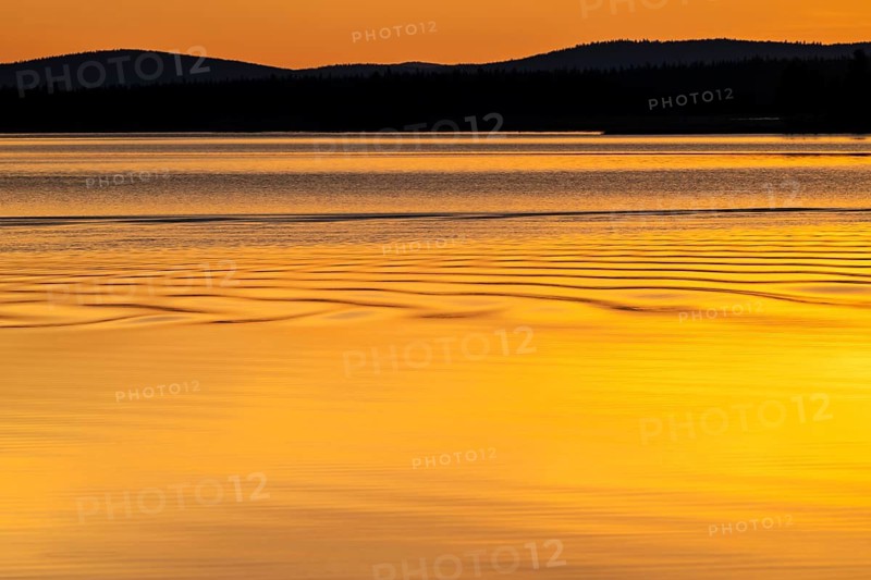 Evening at a lake, Moskosel, Norrbotten, Lapland, Sweden, July 2025