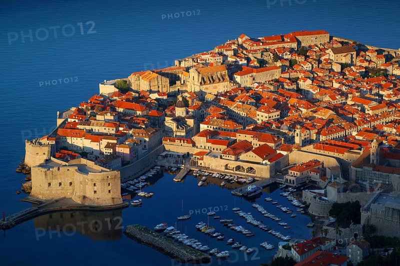 Croatia, Dubrovnik, twilight, Dalmatia