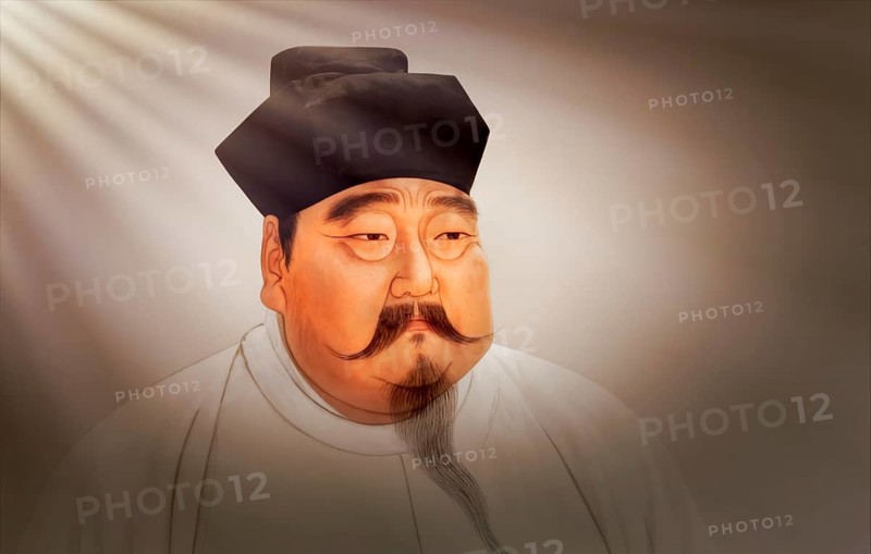 Emperor Taizu of Song, 927 — 976, personal name Zhao Kuangyin, courtesy name Yuanlang, the founding emperor of the Song Dynasty of China, 1st century AD, digitally edited based on a historical illustration