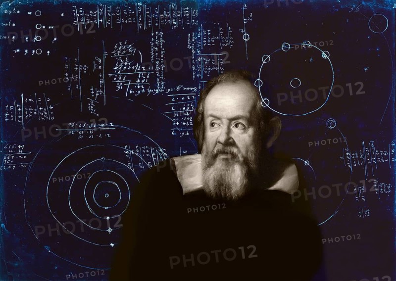 Galileo Galilei, 1564, 1642, Italian astronomer, handwritten scientific notes