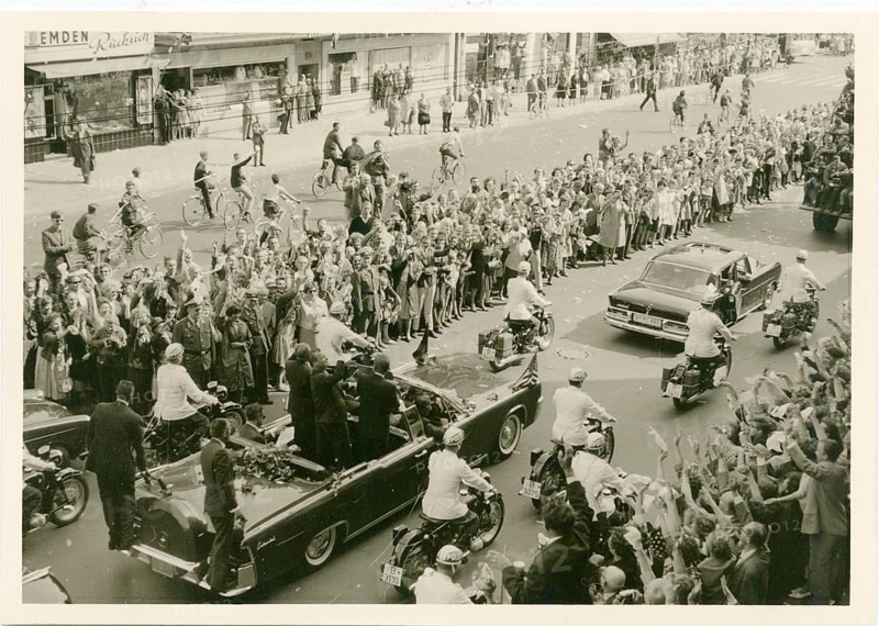 President John F. Kennedy, USA, West Berlin, visit, June 26, 1963, Cold War, Berlin Wall, Mayor Willy Brandt, Konrad Adenauer, private photo