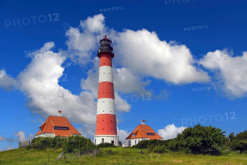 Westerhever lighthouse, Westerheversand, Schleswig-Holstein, Deitscgland's most beautiful lighthouse, Westerhever, Federal Republic of Germany