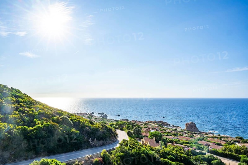 Small village on the Costa Paradiso on a sunny day, Sardinia, Italy