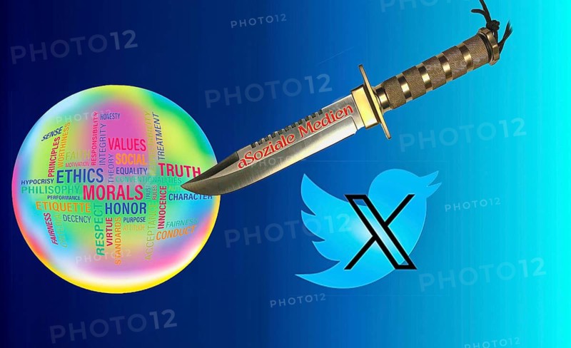 Symbolic image, ethics, ethos, moral values according to Imanuel Kant, Silicon Valley tech companies, subservience, antisocial networks, X-Twitter, Elon Musk, TikTok, Instagram, Facebook, Apple, Meta, Amazon, fake news, freedom, individuality, group, Donald Trump, revenge, humanity, press freedom, journalism, journalists, politics, dissenters, fundamental and freedoms, constitution, against autocracy, democracy, form of government, freedom of opinion, future, security, dictatorship, oppression, arbitrariness, attack on dissenters, open life, Germany, Europe, USA, world