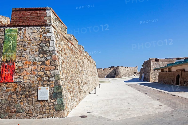 San Pedro bastion and the stronghold yard in the Royal walls ensemble of Ceuta, Spain, North Africa