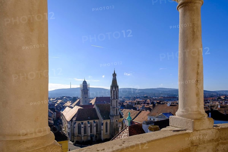 Geisskirche vom Feuerturm, Sopron, Sopronkohida, Panonnia, Hungary