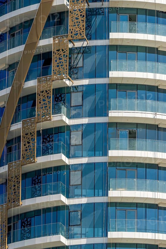 Glass Facade Building, Dubai, United Arab Emirates, UAE