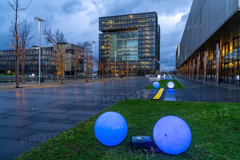 The Ruhr Tech Campus Essen, formerly the Thyssenkrupp Campus, headquarters of Thyssenkrupp, building K1, since 2024 other companies such as E.ON and Siemens have been located on the site, Essen North Rhine-Westphalia, Germany
