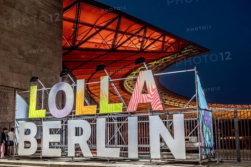 Logo in the evening at the Lollapalooza Festival on the Olympic Site, Berlin, 18.07.2026