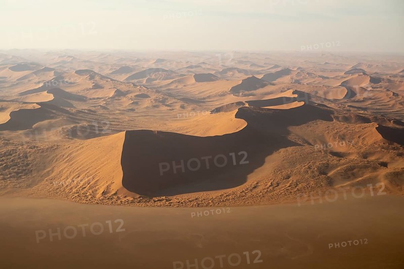 Aerial view, Namib Desert sand dunes, Namib Naukluft Park, Namibia