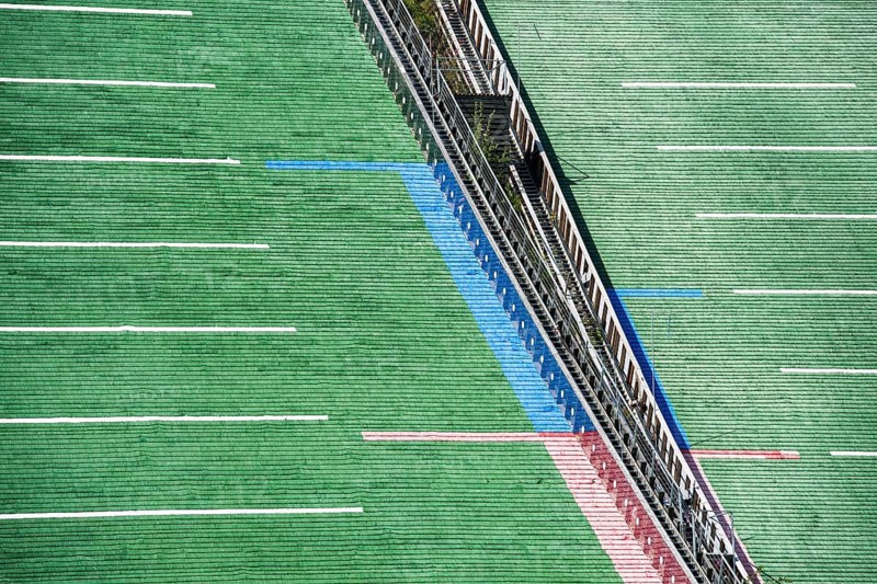 Jump track, large hill, ski jump, Salpausselkä-Schanzen, Lahti, Finland